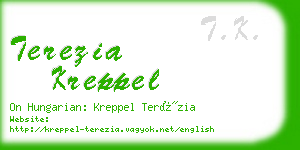 terezia kreppel business card